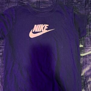 Nike Purple Tee with Pink Swoosh
